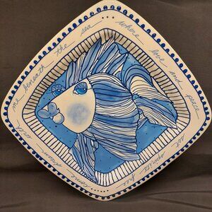 Come Dream With Me Beneath the Sea Collectable Fish Plate/Platter by DiAne
